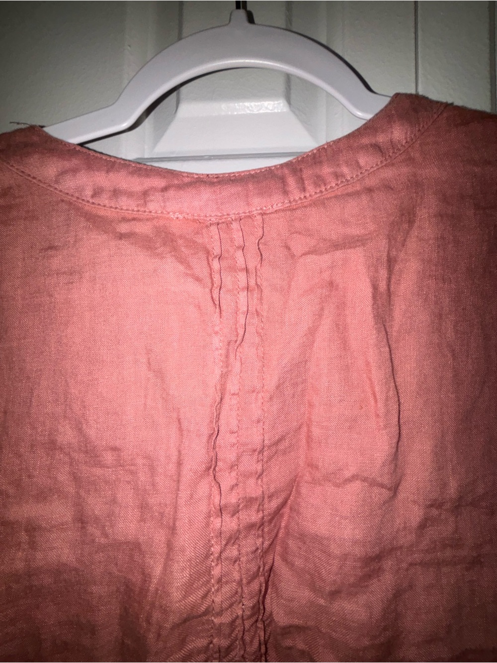 Cynthia Rowley Rose Linen V-Neck Blouse